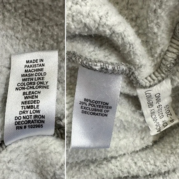 Gray Hooded Graphic Sweatshirt - Picture 10 of 10